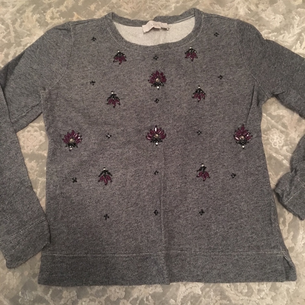 LOFT embellished sweatshirt